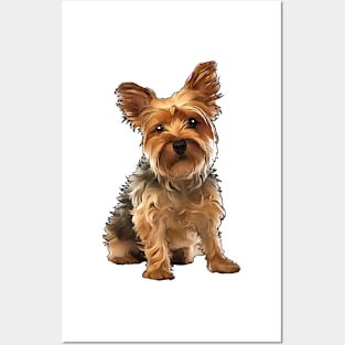 Yorkshire Terrier Dog Yorkie Posters and Art